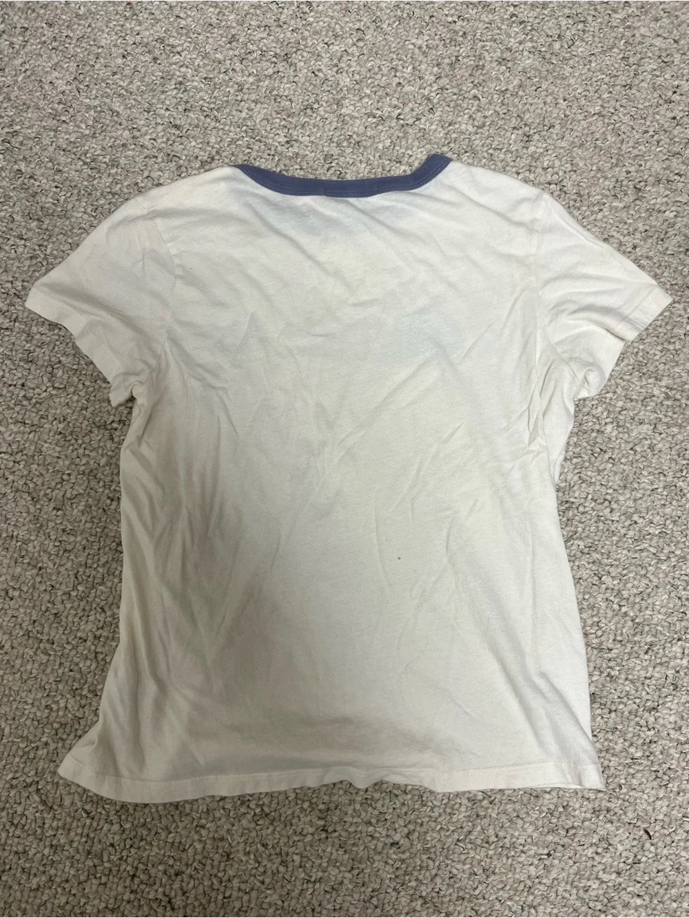 Marine Layer White Tee with Blue 'California' Logo